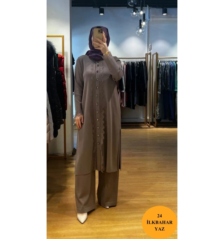 MissDalida Bol Paça Triko Pantolon T26Y-7001