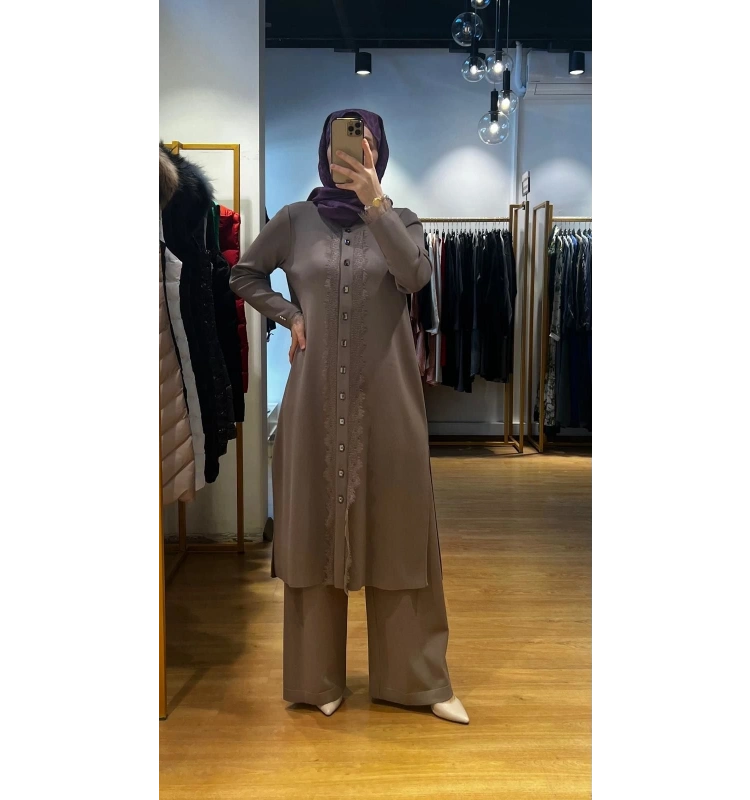 MissDalida Bol Paça Triko Pantolon T26Y-7001