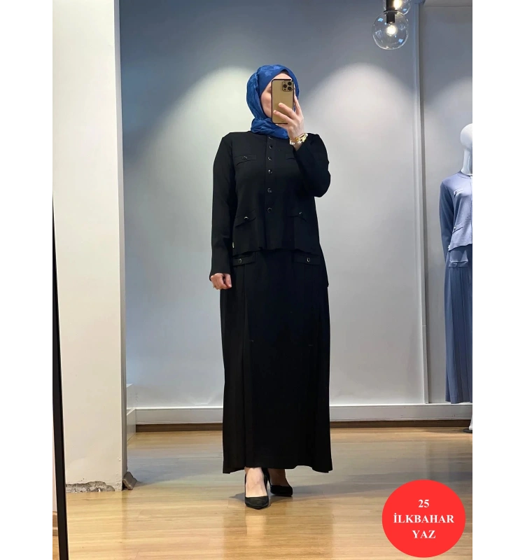 MissDalida Cep Kapaklı Triko Ceket 25Y-8009