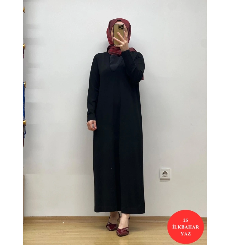 MissDalida Çiçek Broşlu Triko Elbise 25Y-4041