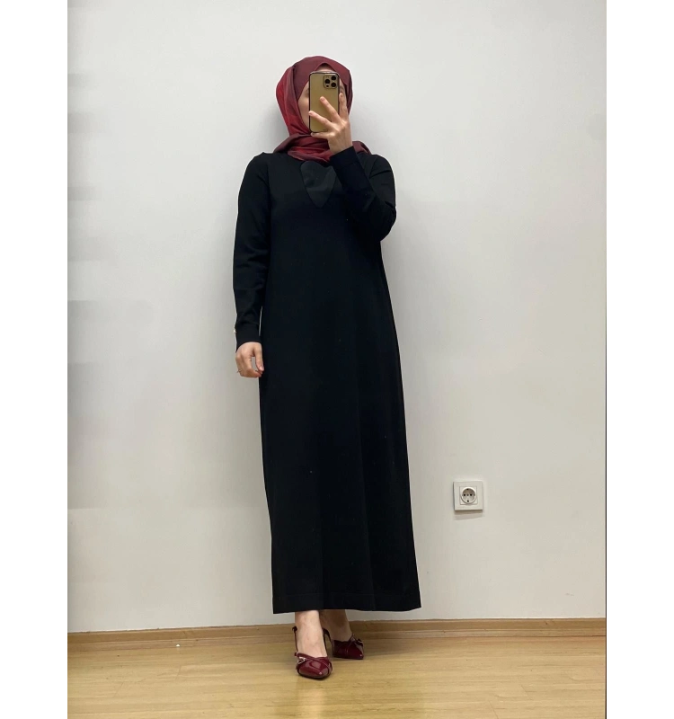MissDalida Çiçek Broşlu Triko Elbise 25Y-4041
