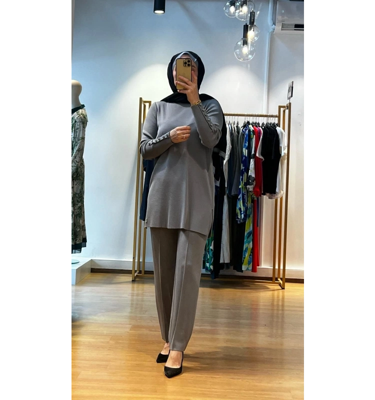 MissDalida Dar Paça Triko Pantolon T25K-7000