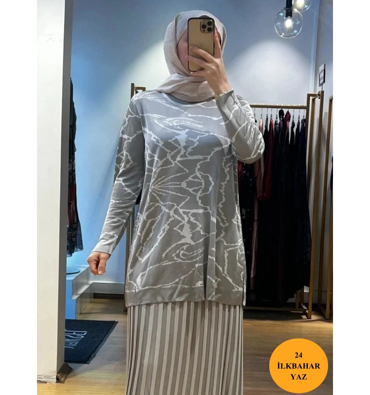 MissDalida Desenli Şık Tunik T24Y-6041