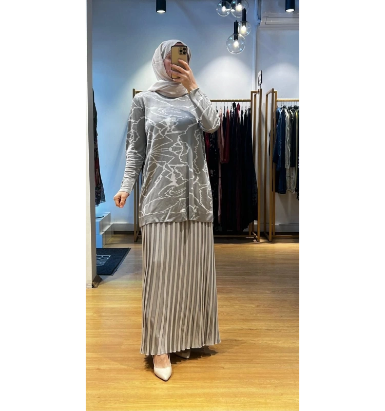 MissDalida Desenli Şık Tunik T24Y-6041