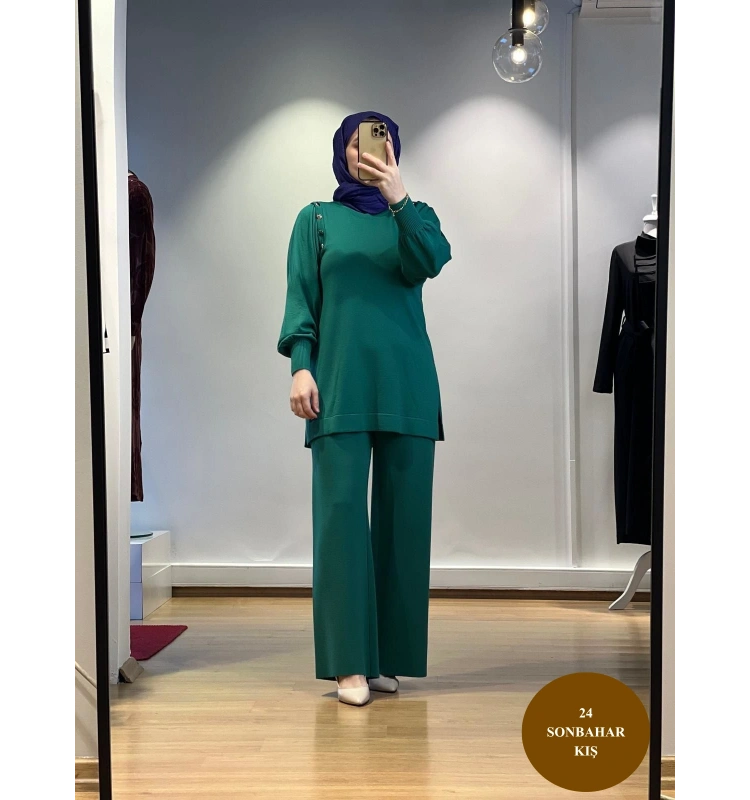 MissDalida Düğme Detaylı Balon Kollu Tunik T24K-6026