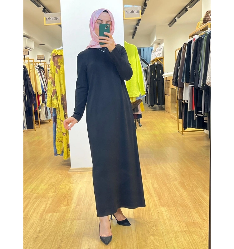 MissDalida Düz Renk Triko Elbise T25PF-4007