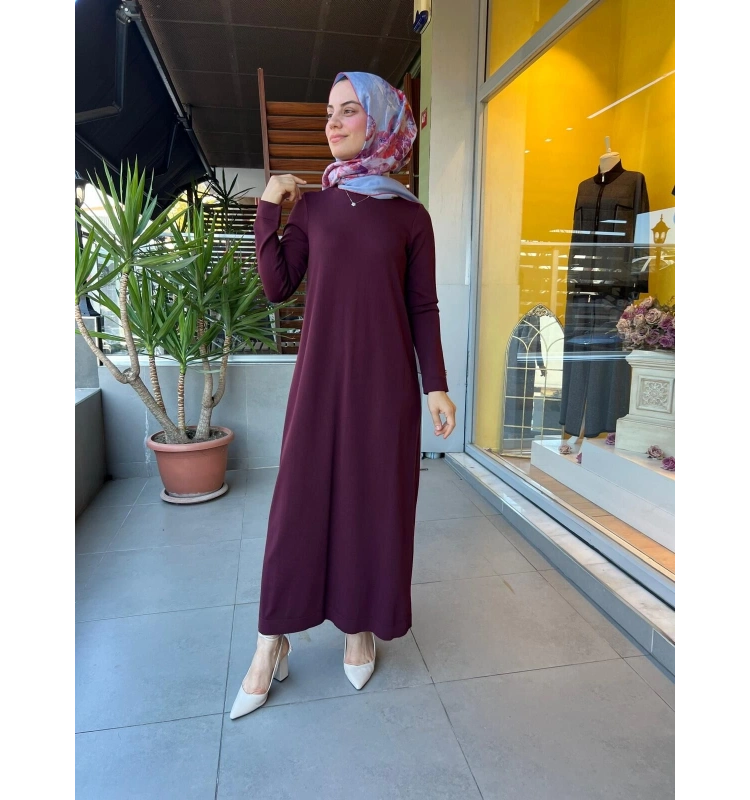 MissDalida Düz Renk Triko Elbise T25PF-4007