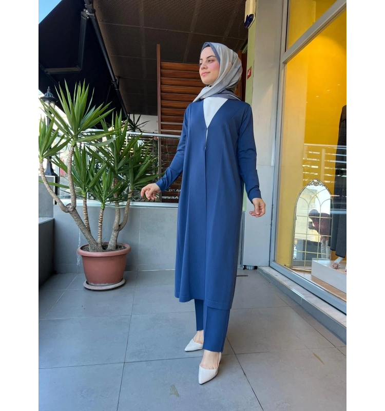 MissDalida Düz Renk Uzun Triko Hırka T25PF-9003