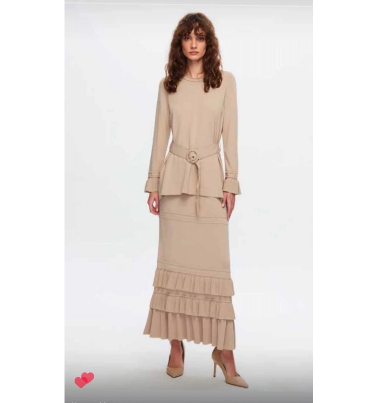 MissDalida Kemer Detaylı Triko Tunik T24Y-6016