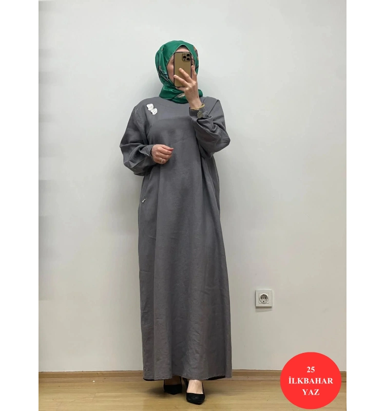 MissDalida Keten Elbise 25Y-4064