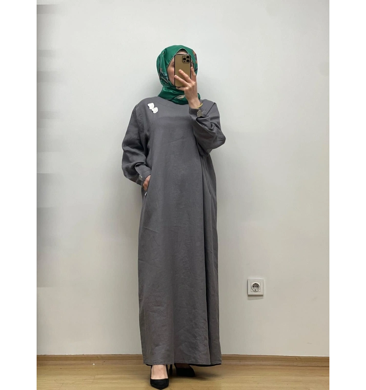 MissDalida Keten Elbise 25Y-4064