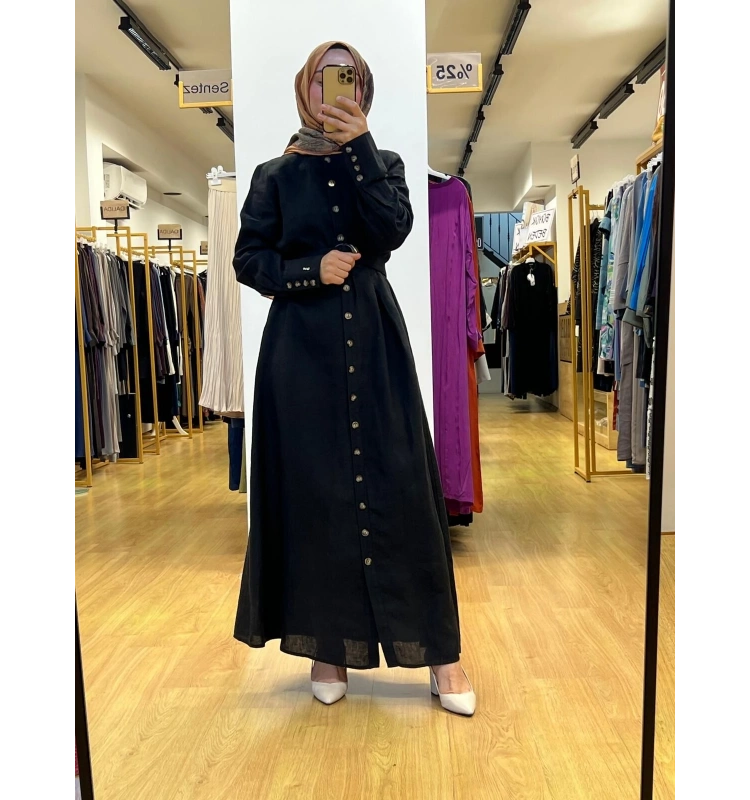 MissDalida Keten Elbise T25Y-8018