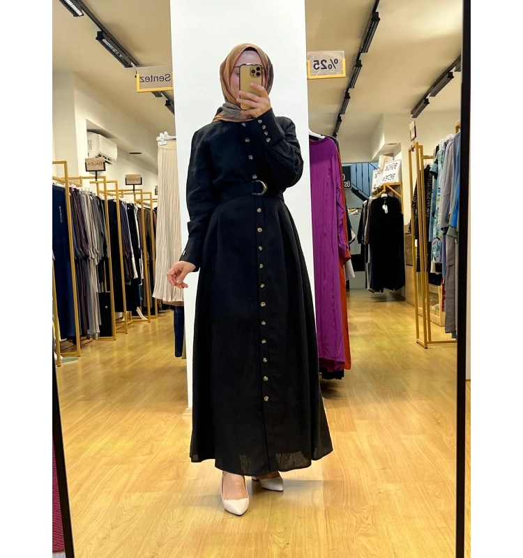 MissDalida Keten Elbise T25Y-8018