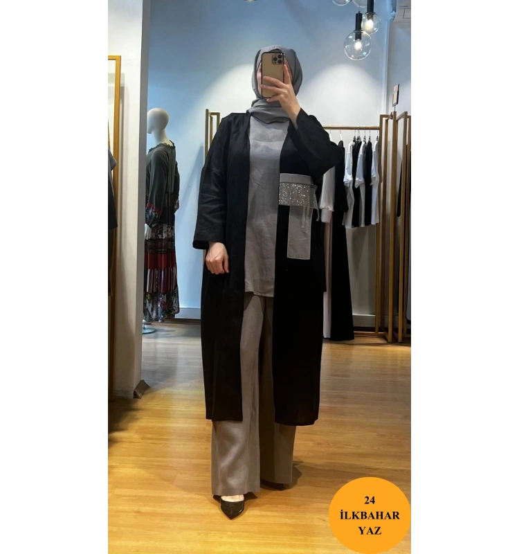 MissDalida Kolsuz Keten Tunik T24Y-6008