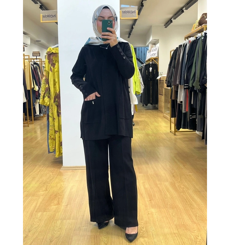 MissDalida Touch Me Düz Renk Triko Hırka T25PF-9201