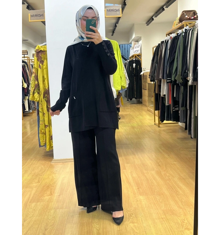 MissDalida Touch Me Düz Renk Triko Hırka T25PF-9201