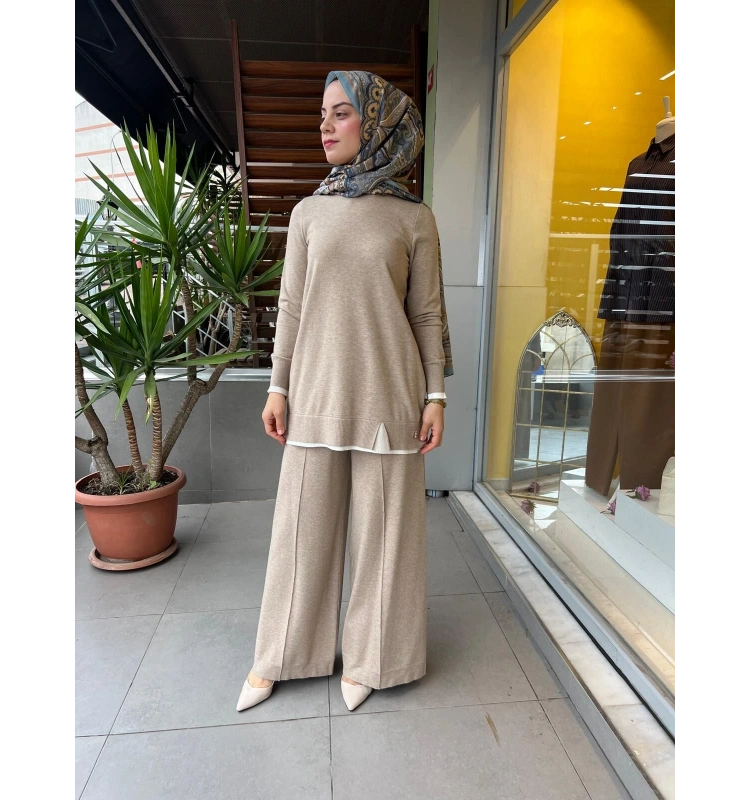 MissDalida Touch Me Önü Dikişli Bol Paça Pantolon T25PF-7003