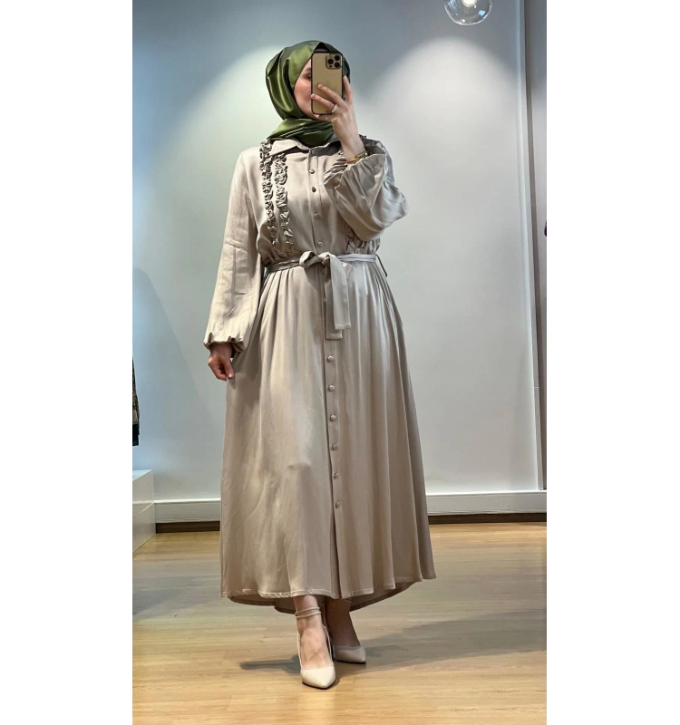 MissDalida Uzun Kupro Elbise T25K-4006