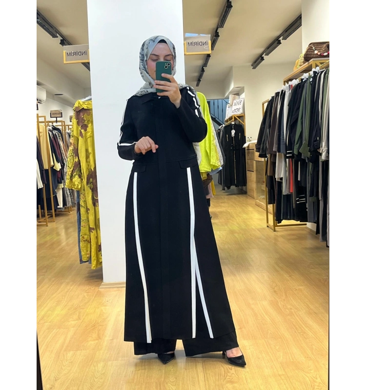 MissDalida Yırtmaç Detaylı Uzun Triko Hırka T25PF-9010