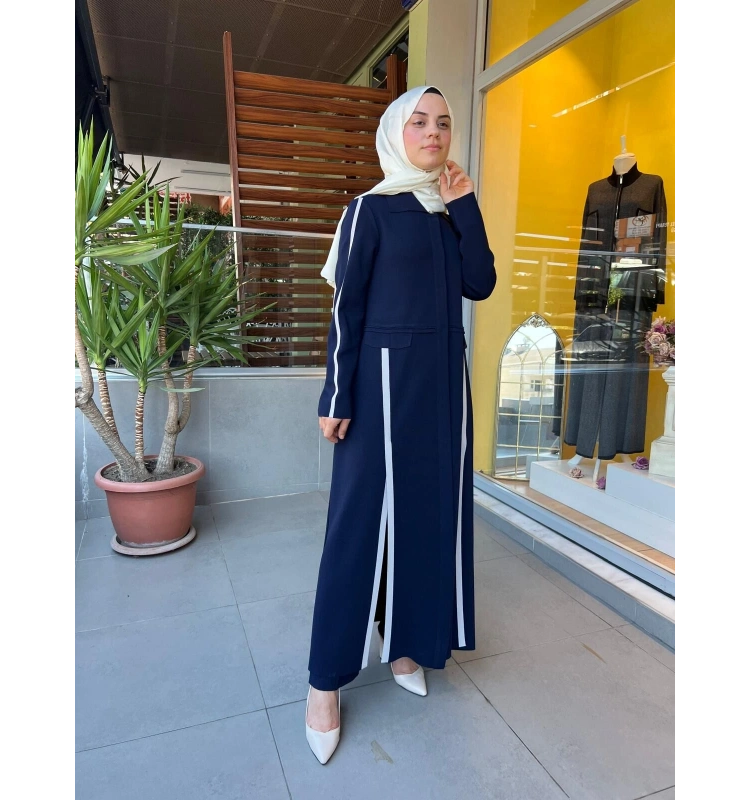 MissDalida Yırtmaç Detaylı Uzun Triko Hırka T25PF-9010