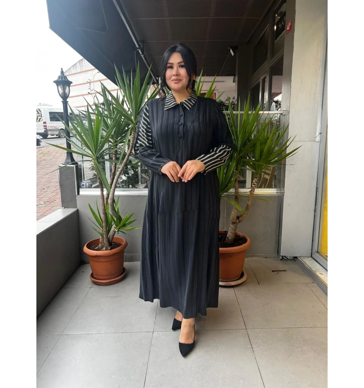 MissWhence Cupro Elbise 25Y-2985