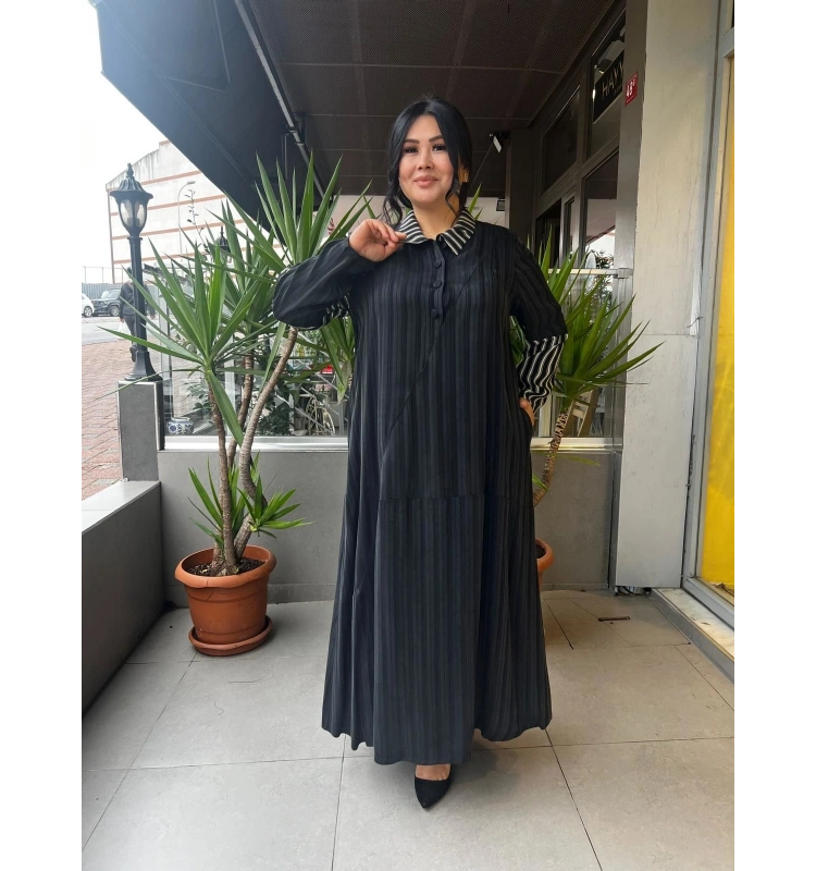 MissWhence Cupro Elbise 25Y-2985