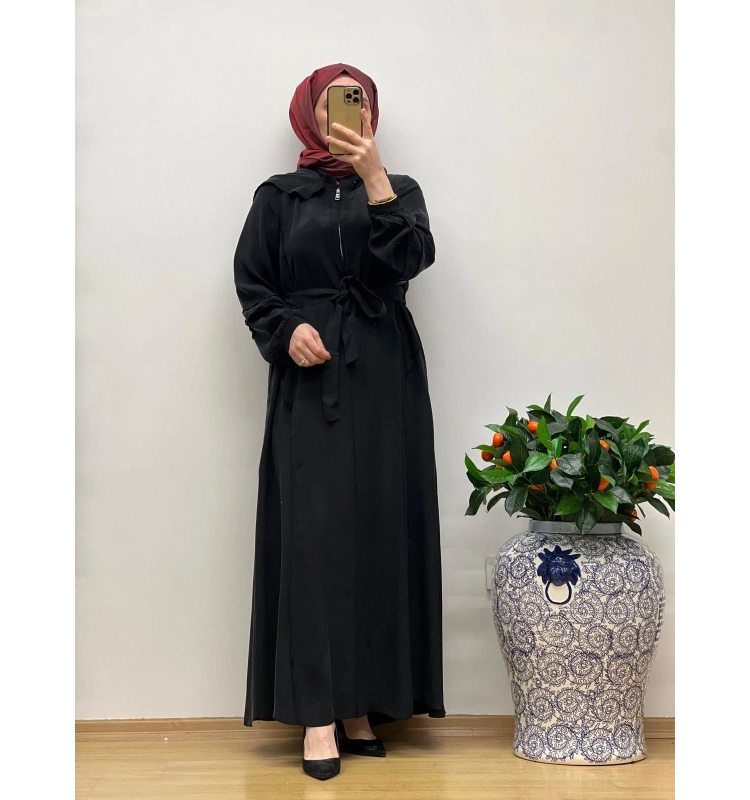 MissWhence Cupro Kapüşonlu Elbise 25Y-37811