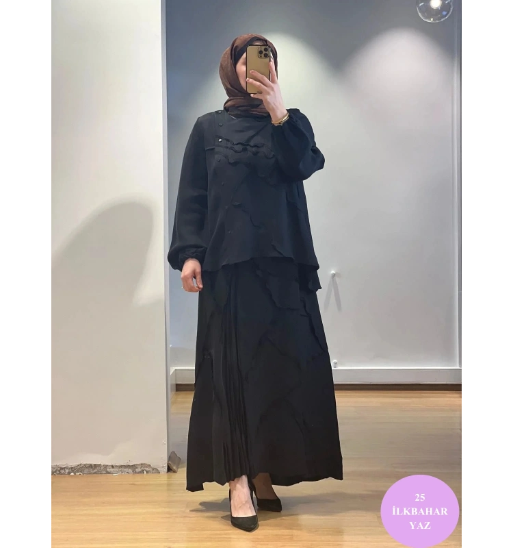 MissWhence Etek Takım Cupro/Keten 25Y-37305