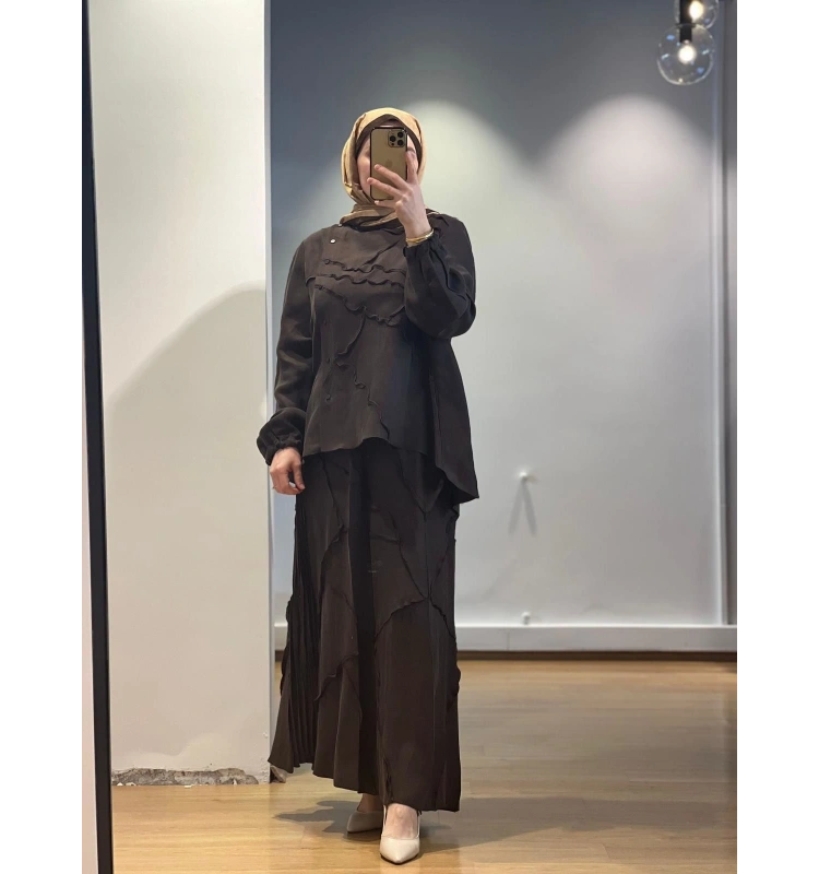 MissWhence Etek Takım Cupro/Keten 25Y-37305