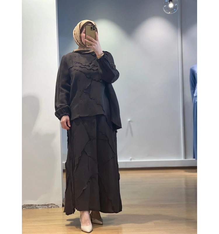 MissWhence Etek Takım Cupro/Keten 25Y-37305