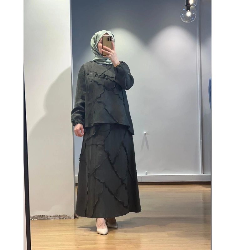 MissWhence Etek Takım Cupro/Keten 25Y-37305