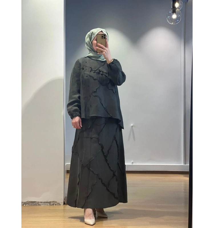 MissWhence Etek Takım Cupro/Keten 25Y-37305