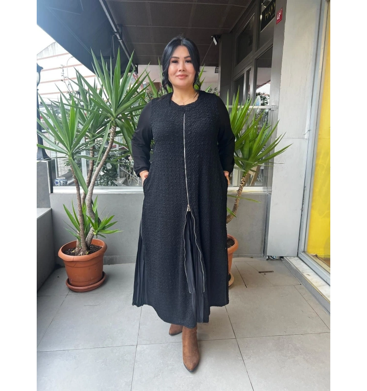 MissWhence Fermuar Detaylı Elbise 25Y-3003