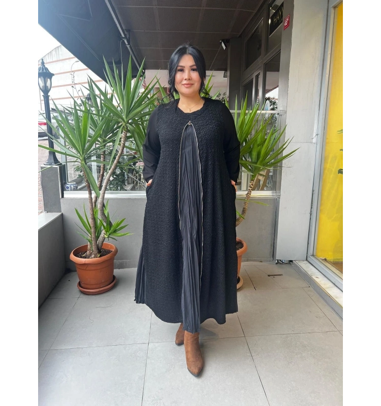 MissWhence Fermuar Detaylı Elbise 25Y-3003