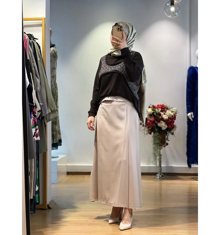 MissWhence Fermuar Detaylı Etek 25K-36904