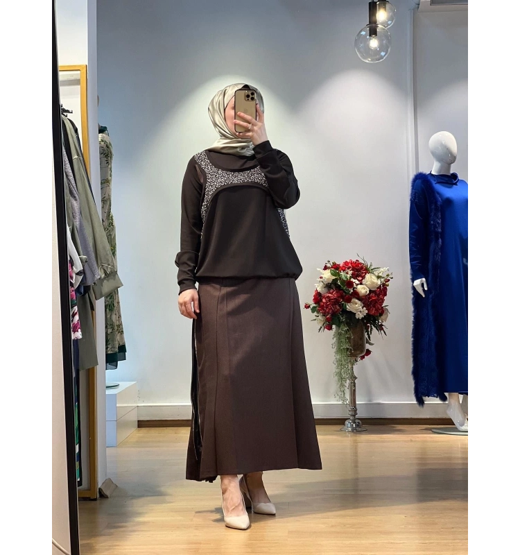 MissWhence Fermuar Detaylı Etek 25K-36904