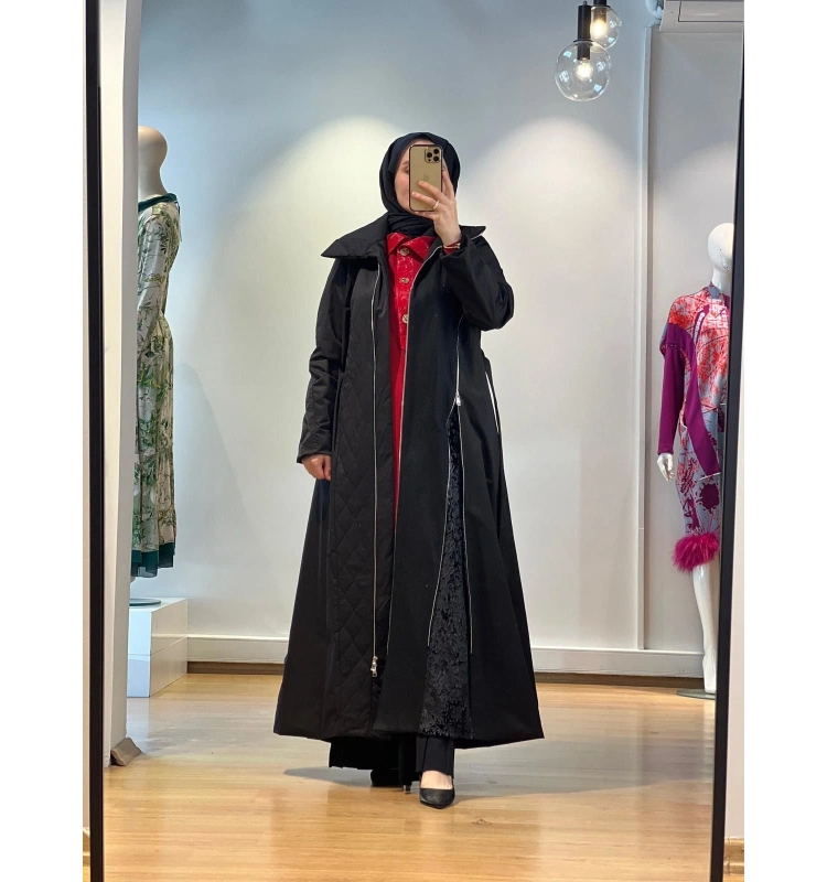 MissWhence Fermuar Detaylı Pardesü 25K-36514