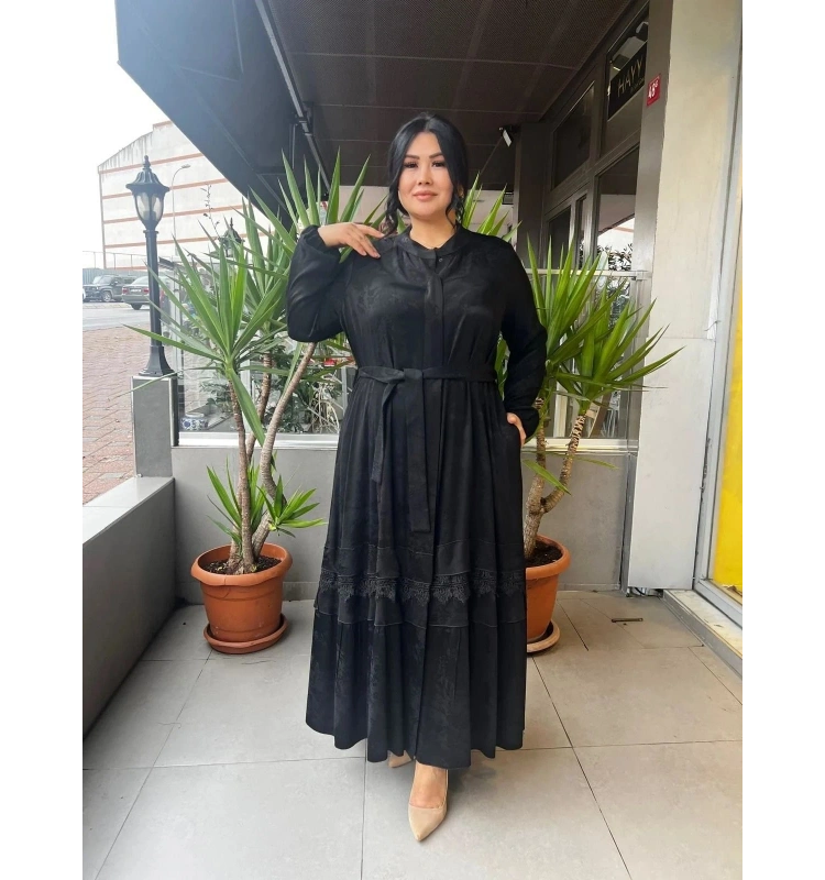 MissWhence Güpürlü Cupro Jakar Ferace 25K-38528