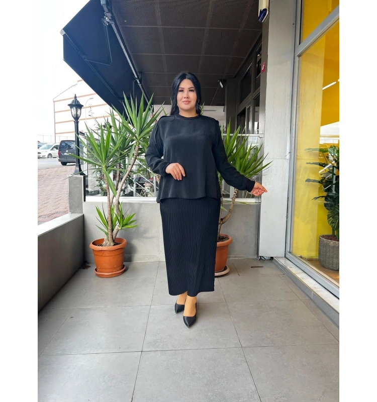 MissWhence İpek Cupra Tunik 35004