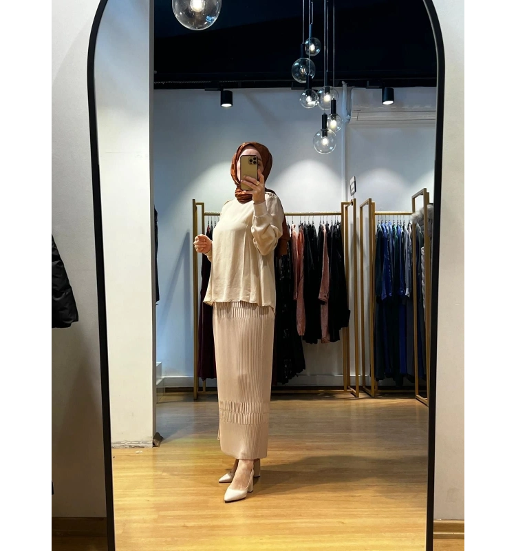 MissWhence İpek Cupra Tunik 35004