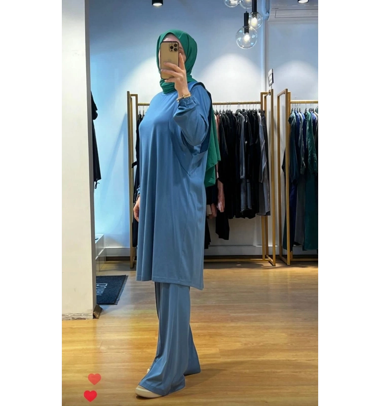 MissWhence İspanyol Paça Bambu Penye Pantolon 35114