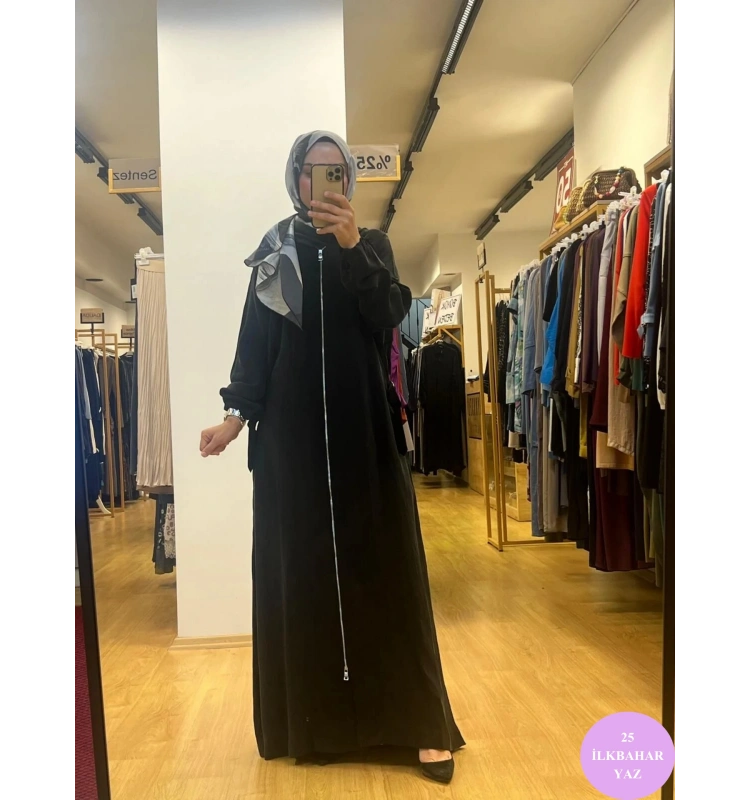 MissWhence Kapşonlu Cupro Ferace 37513