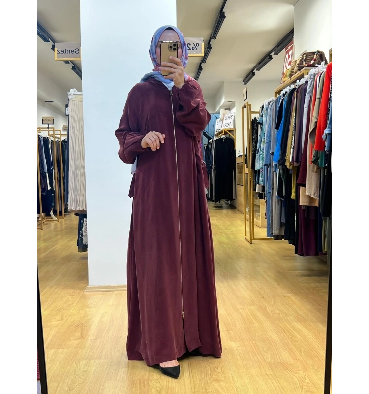 MissWhence Kapşonlu Cupro Ferace 37513