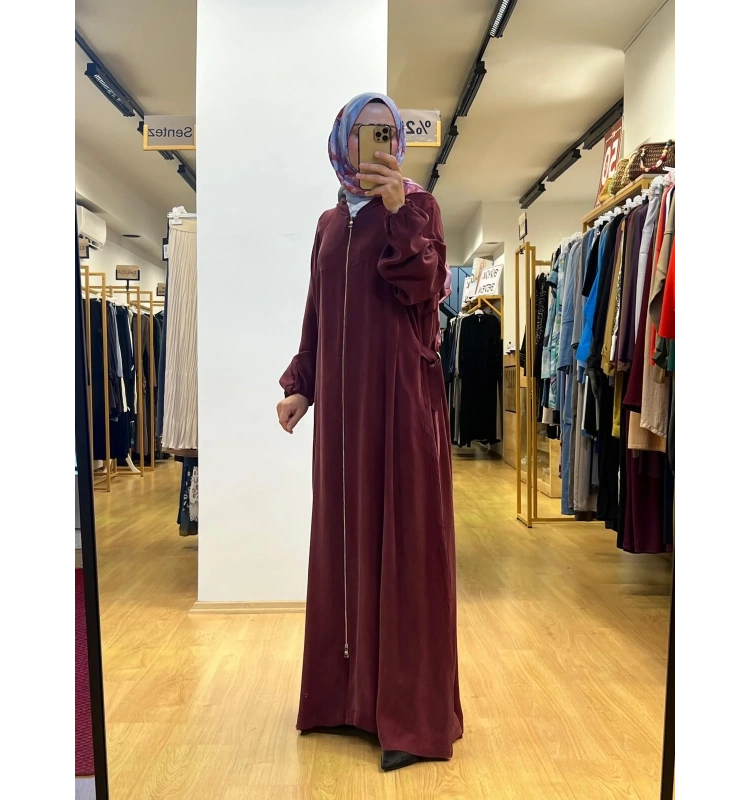 MissWhence Kapşonlu Cupro Ferace 37513