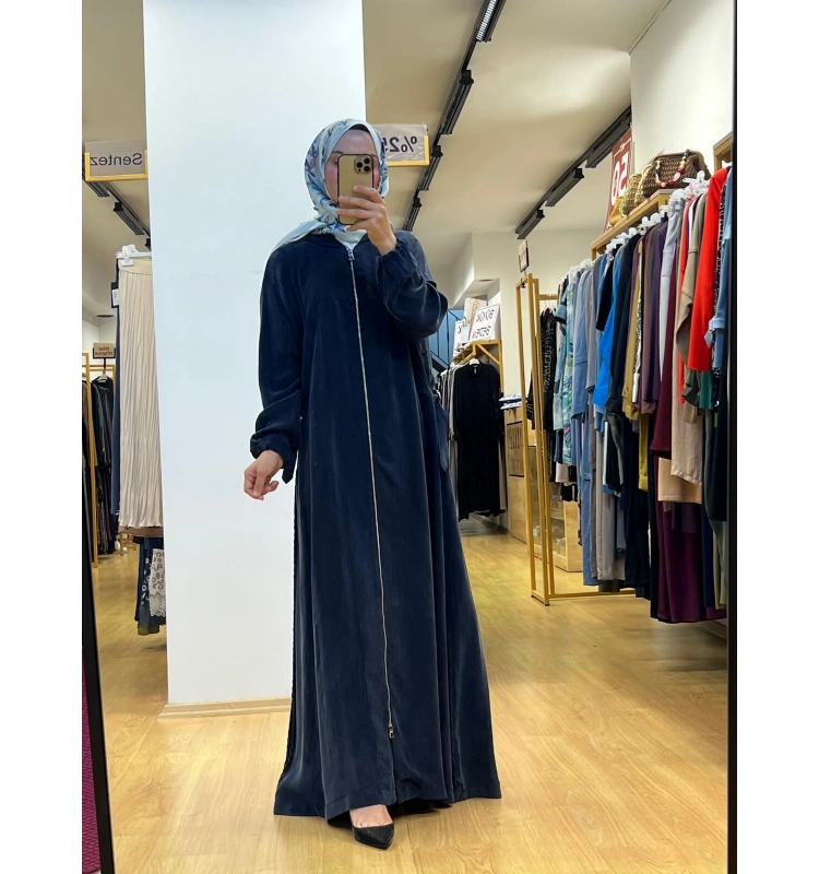 MissWhence Kapşonlu Cupro Ferace 37513