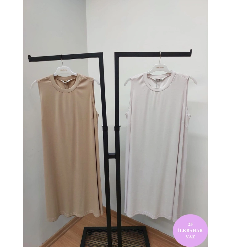 MissWhence Pamuk Kolsuz Uzun Tunik 25Y-37028