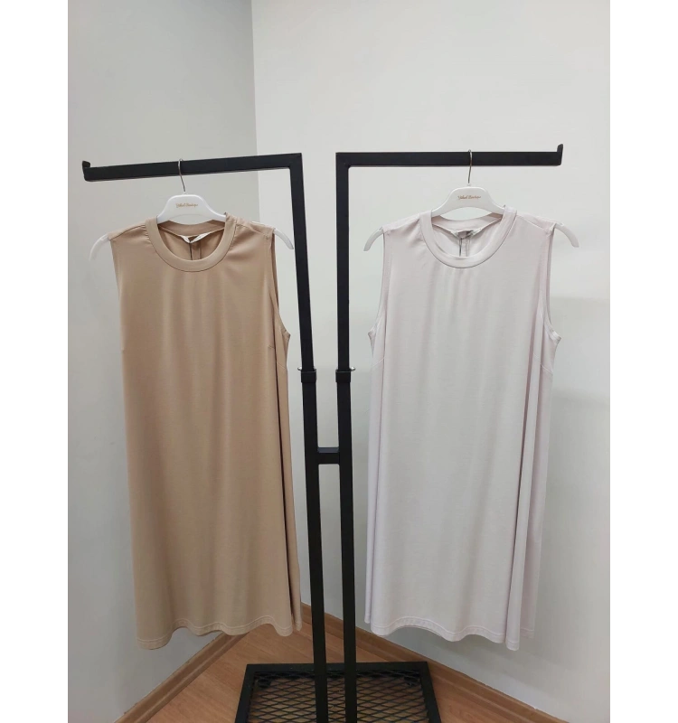 MissWhence Pamuk Kolsuz Uzun Tunik 25Y-37028