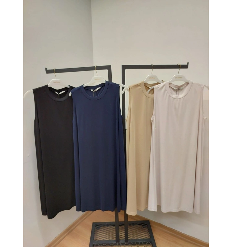 MissWhence Pamuk Kolsuz Uzun Tunik 25Y-37028