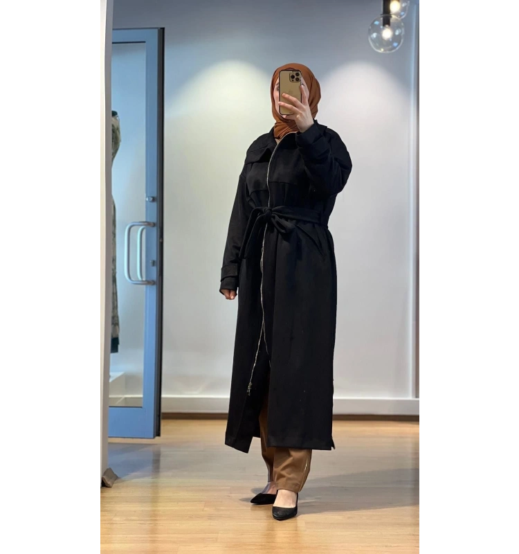 MissWhence Süet Pardesü 25K-36405