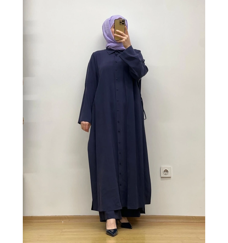 QooQ Azure Gömlek 25SS-218